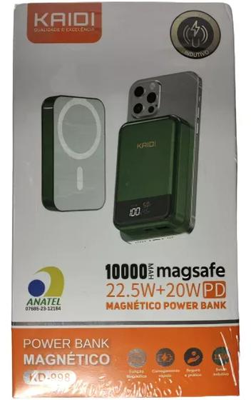 Imagem de Carregador Portátil Power Bank Magnético 10000 Mah Kaidi KD-998