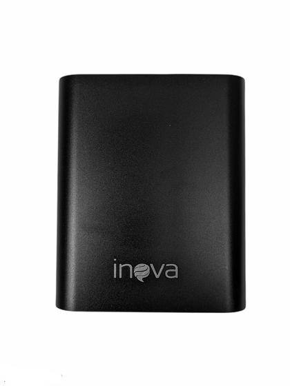 Imagem de Carregador portatil powerbank inova 10000 preto bateria auxiliar 1051 com caixa para celular e eletronicos