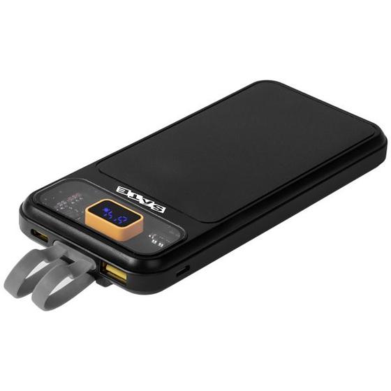 Imagem de Carregador Portatil Satellite A-PB410008Q 10.000 Mah Saidas Lightning e USB-C - Preto/Amarelo