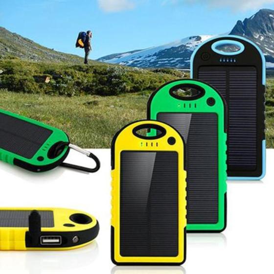 Imagem de Carregador Portátil Solar e USB 38.000mAh - Bateria Dupla