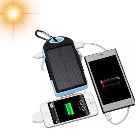 Imagem de Carregador Portátil Solar e USB 38.000mAh  Energia Infinita