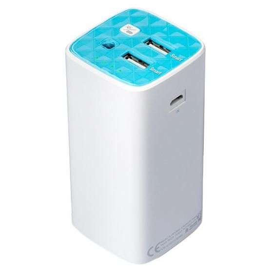 Imagem de Carregador Portatil TP-Link TL-PB10400 10.400 Mah 2 Saidas USB - Branco/Azul