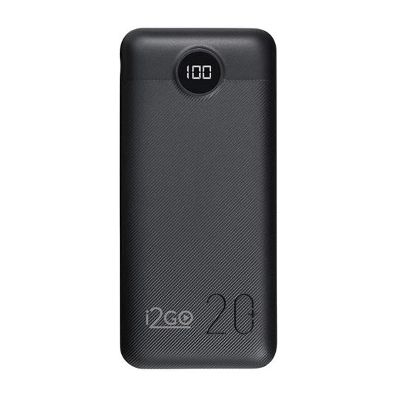 Carregador Portátil Ultra Rápido i2GO Pro Series 20000mAh Menor preço em Carregador Portátil Ultra Rápido i2GO Pro Series 20000mAh