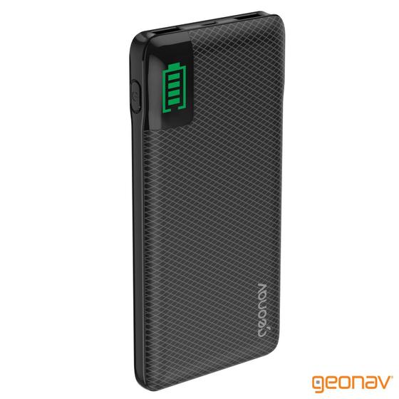 Imagem de Carregador Portátil Universal 10.000 mAh Preto - Geonav - PB10KBK