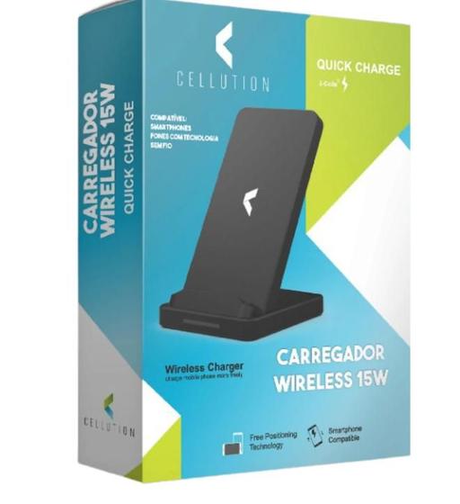 Carregador Portátil Wireless 15w Menor preço em Carregador Portátil Wireless 15w