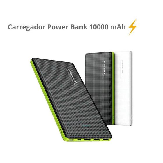 Imagem de  Carregador Power Bank 10000 mAh Com Cabo V8 Compatível com iPhone 4/ 5/ 6/ 5S/ 5C/ 6 Plus 