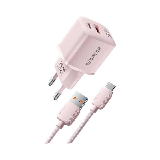 Imagem de Carregador Rápido 20W GaN USB-C com PD e QC 3.0 - iPhone 14/13/12/11/iPad - Essager