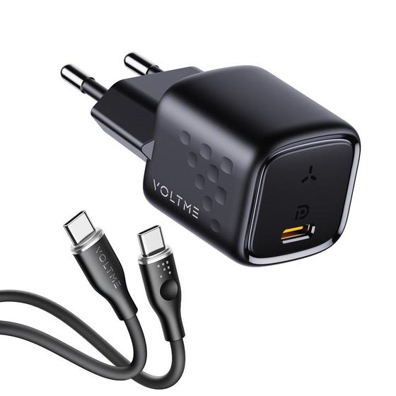 Imagem de Carregador Rápido 20W PD Revo Mini + Cabo USB-C 1m Voltme