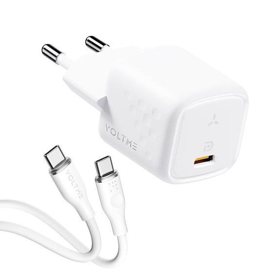 Imagem de Carregador Rápido 20W PD Revo Mini + Cabo USB-C 1m Voltme