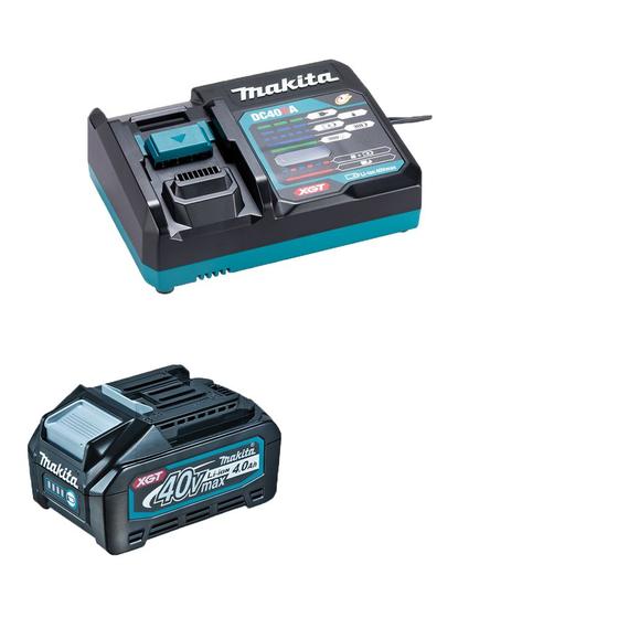 Imagem de Carregador Rápido 40V XGT DC40RA + Bateria 4.0ah Makita 220v