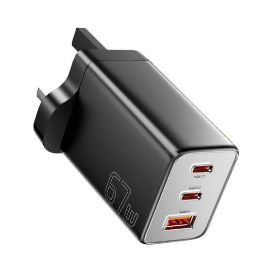 Imagem de Carregador Rápido 67W USB-C - Compatível com Samsung, iPhone 15/14/13 Pro e Huawei