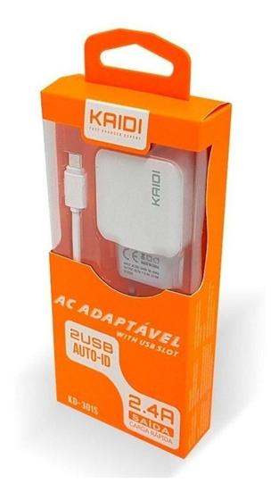 Imagem de Carregador rápido com 2 porta usb 2.4A kaidi