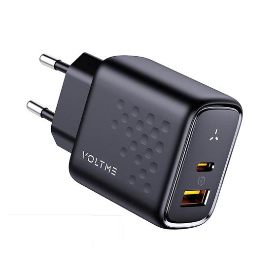 Imagem de Carregador Rápido Duplo USB-C+A 45W PD 3.0 GaN III Voltme