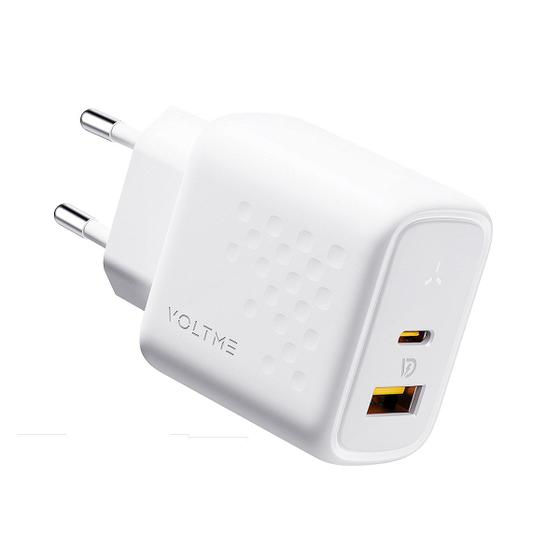 Imagem de Carregador Rápido Duplo USB-C+A 45W PD 3.0 GaN III Voltme