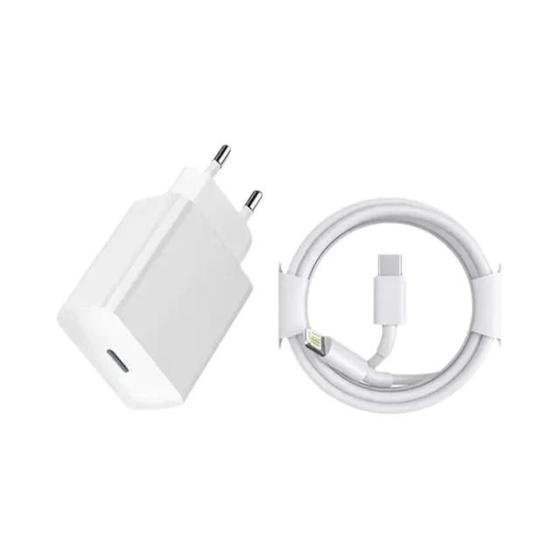 Imagem de Carregador Rápido PD 20W USB-C para iPhone 14/13/12/11/Pro/Max/Mini/7/8/X/XR