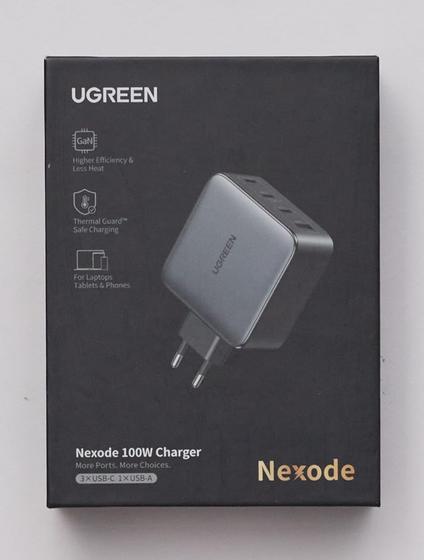 Imagem de Carregador rápido UGREEN Nexode 100W PD QC4+ PPS Super Fast Charging 3xUSB-C + 1xUSB-A GaN Tech