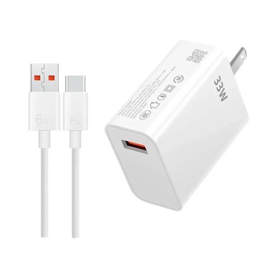 Imagem de Carregador Rápido USB 33W Para Xiaomi Redmi iPhone Samsung UE EUA Plug Adaptador De Alimentação Para