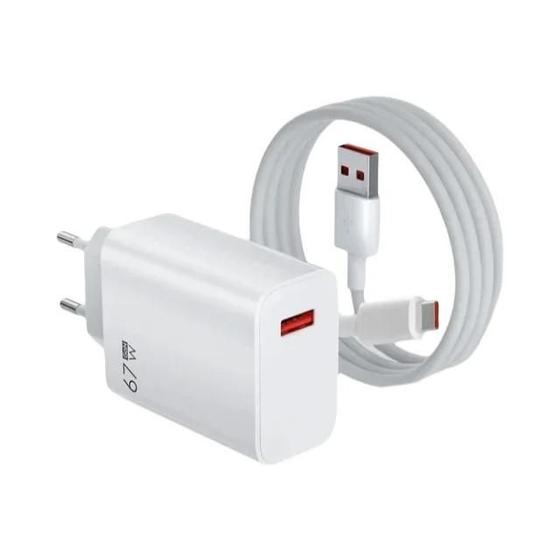 Carregador Rápido USB Tipo C 67W para Xiaomi 14/13/12/11/10/Ultra/Redmi Note 12T/13 Pro Menor preço em Carregador Rápido USB Tipo C 67W para Xiaomi 14/13/12/11/10/Ultra/Redmi Note 12T/13 Pro