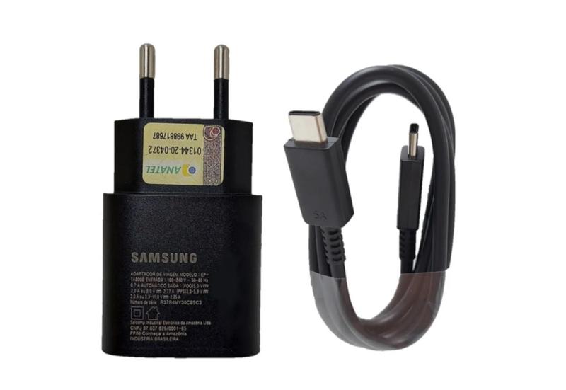 Imagem de Carregador Samsung Turbo 25w Galaxy A70 A71 A80 Note 10 S20 COD. GH44-03059A