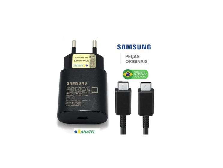 Carregador Samsung Turbo 25w Galaxy M62 Original Menor preço em Carregador Samsung Turbo 25w Galaxy M62 Original