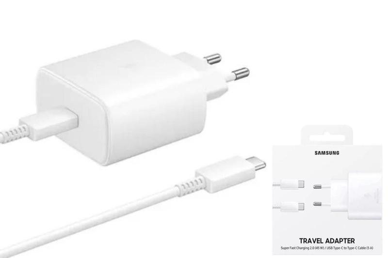 Carregador Samsung Turbo 45W Super Rápido Tipo C Branco NF Menor preço em Carregador Samsung Turbo 45W Super Rápido Tipo C Branco NF