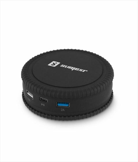 Imagem de Carregador sem fio 18w mais 2 x usb e 1 x pd sumexr