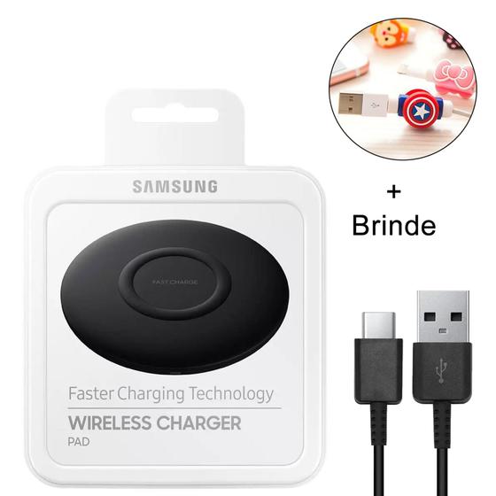 Carregador Sem Fio Samsung 15W Original Com Cabo Menor preço em Carregador Sem Fio Samsung 15W Original Com Cabo
