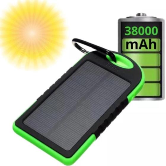 Imagem de Carregador Solar 38.000mAh Bateria Energia Portátil  Rápida