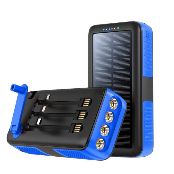 Imagem de Carregador solar Power Bank boogostore 63200mAh com lanterna