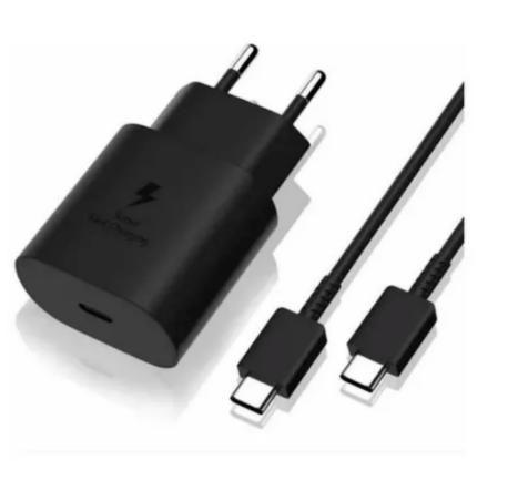 Carregador Super Turbo 45w + Cabo Duplo Tipo C Samsung Original Frete promocional Menor preço em Carregador Super Turbo 45w + Cabo Duplo Tipo C Samsung Original Frete promocional