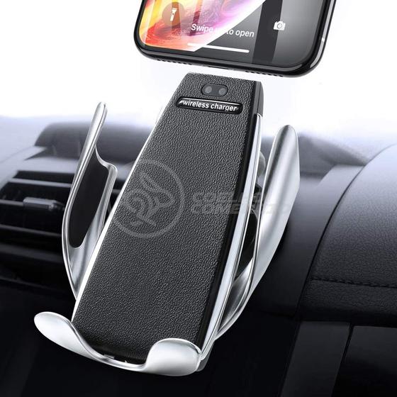 Imagem de Carregador Suporte Veicular com carregador Indução Qi Smart Sensor Charger Universal Inteligente