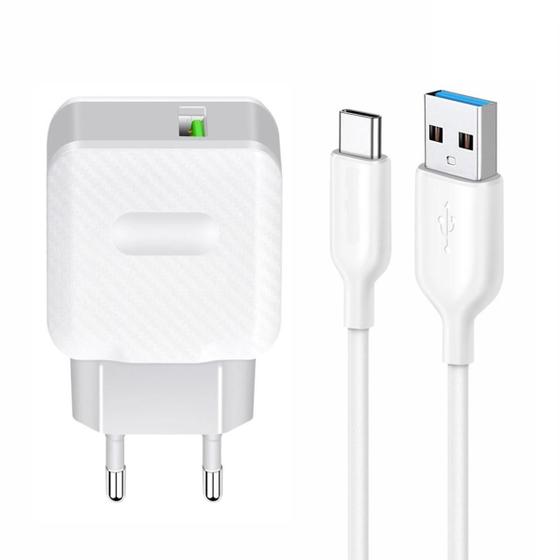 Imagem de Carregador Tipo C Com Cabo Turbo Para Samsung S21+ Plus S21