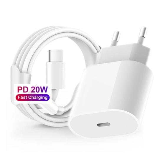 Carregador Tomada Fonte e Cabo Turbo Tipo-c Lightning Compatível com iPhone 7/8Plus X XS XR 11 12 13 14 25w Menor preço em Carregador Tomada Fonte e Cabo Turbo Tipo-c Lightning Compatível com iPhone 7/8Plus X XS XR 11 12 13 14 25w