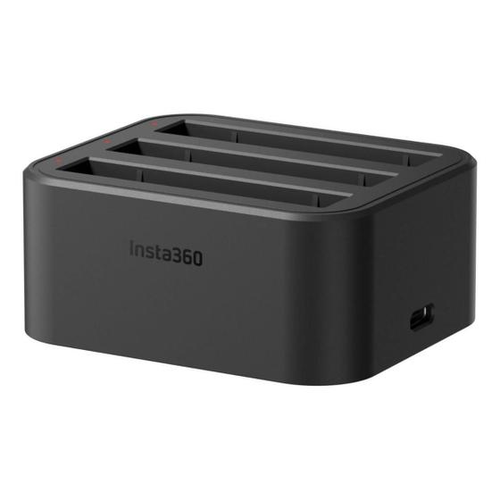 Imagem de Carregador Triplo Insta360 X3 - Carregamento Rápido - USB-C