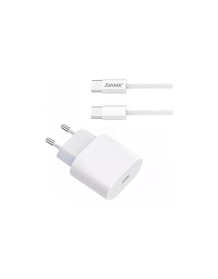 Imagem de Carregador Turbo 20W + Cabo de Dados Tipo C - Danx