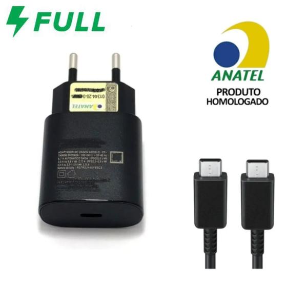 Carregador Turbo 25w Usb-c Para Samsung S20 Fe S21 S22 Preto é boa?