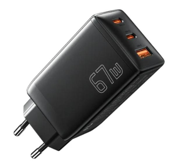 Imagem de Carregador Turbo 3 Em 1 Essager 67w Fast Charger Compatível c/ iOS, Android, macOS, Windows