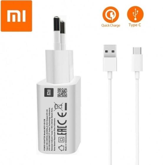 Carregador Turbo 30w Compativel com Xiaom SamsungCabo Usb - C Menor preço em Carregador Turbo 30w Compativel com Xiaom SamsungCabo Usb - C
