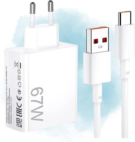 Imagem de Carregador Turbo 67W  USB-C Compativel Com Linghtning/Iphone 15 