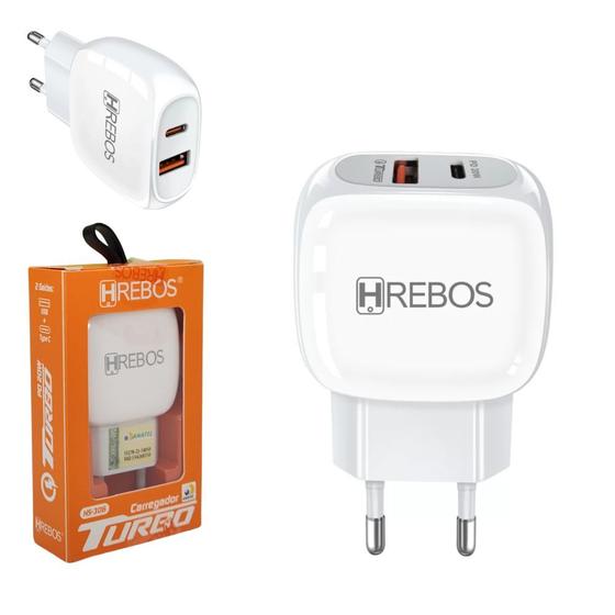 Imagem de Carregador Turbo De Celular Tipo C Com 2 Saídas