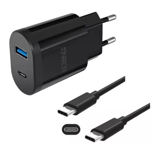Imagem de Carregador Turbo Para Android com Cabo Type-C x Type-C 5.1A - Lelong