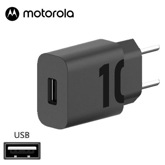 Imagem de Carregador Turbo Power Portátil Original de Parede 10W USB-A - Universal - Compatibilidade Moto E7, E20, G6, G7, G8, G9, G30
