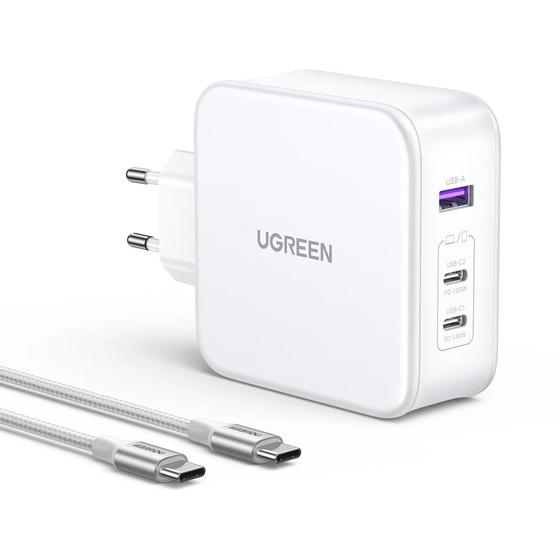 Imagem de Carregador Turbo Ugreen Usb Porta A/C 140W GaN Tech Alta Velocidade 