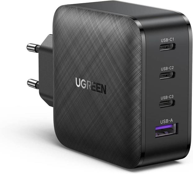 Imagem de Carregador Turbo Usb + 3 Usb-C Ugreen 65W Gan Fast Charger