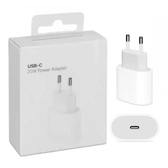 Imagem de Carregador Usb-C 20W Turbo Compativel Iphone-11-12-13-14 - Adaptador Tomada Fonte Turbo - Foxcom