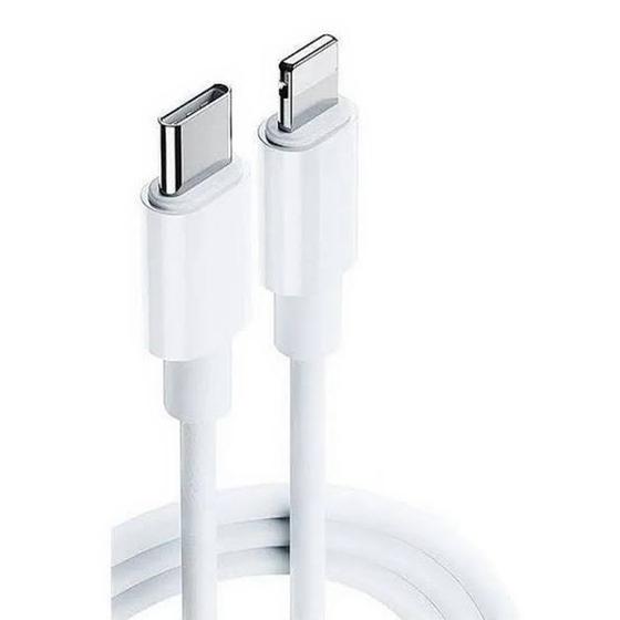 Imagem de Carregador USB-C Cabo Lightning 1Mt Compativel Para I Phone Xr,11,12,13 Branco Original-Novax