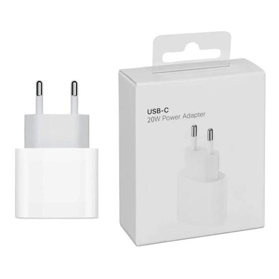 Carregador USB-C de 20W Compatível com Apple Branco Menor preço em Carregador USB-C de 20W Compatível com Apple Branco