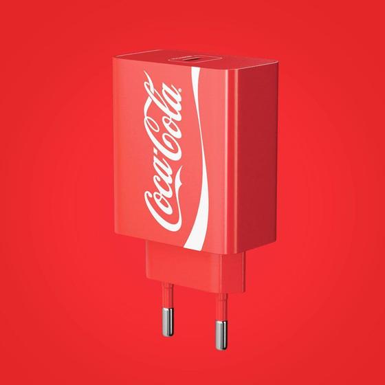 Imagem de Carregador USB-C PD 20W Coca-Cola - Vermelho - LIC COCA-COLA