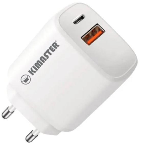 Imagem de Carregador USB-C+USB PD QC T110 Kimaster