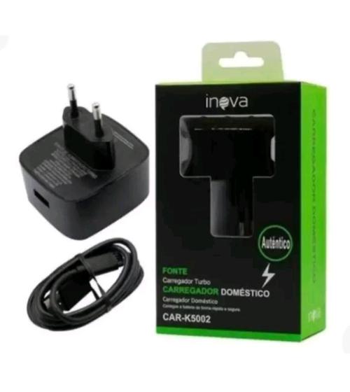 Carregador USB para celulares com entrada Tipo C marca inova Menor preço em Carregador USB para celulares com entrada Tipo C marca inova